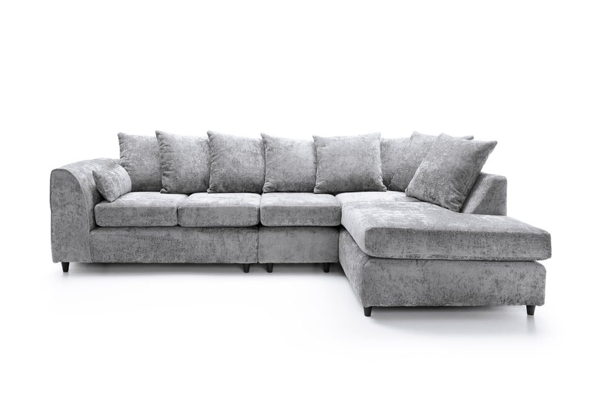 Heidi Right Hand Facing Corner Sofa Plus - Light Grey