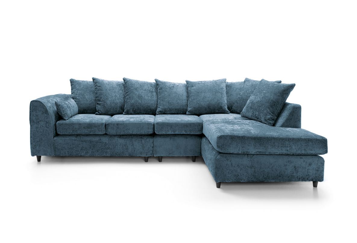 Heidi Right Hand Facing Corner Sofa Plus - Dark Blue