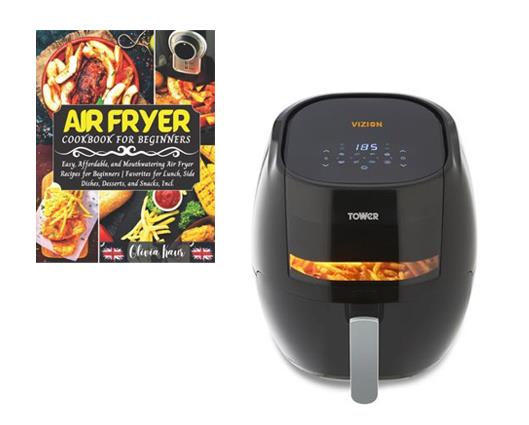 Tower Vortx Digital 7L Air Fryer with Cook Book