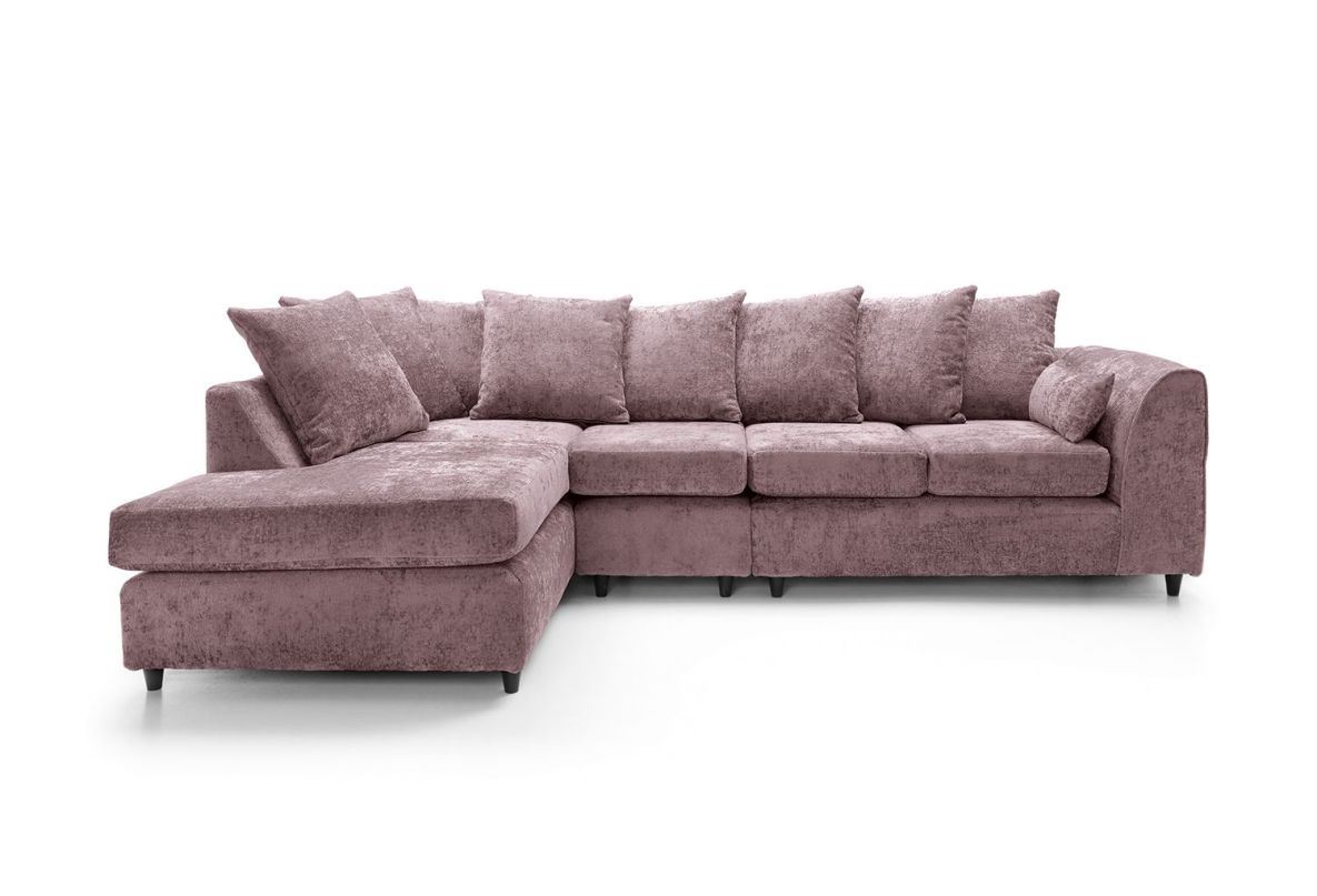 Heidi Left Hand Facing Corner Sofa Plus - Pink