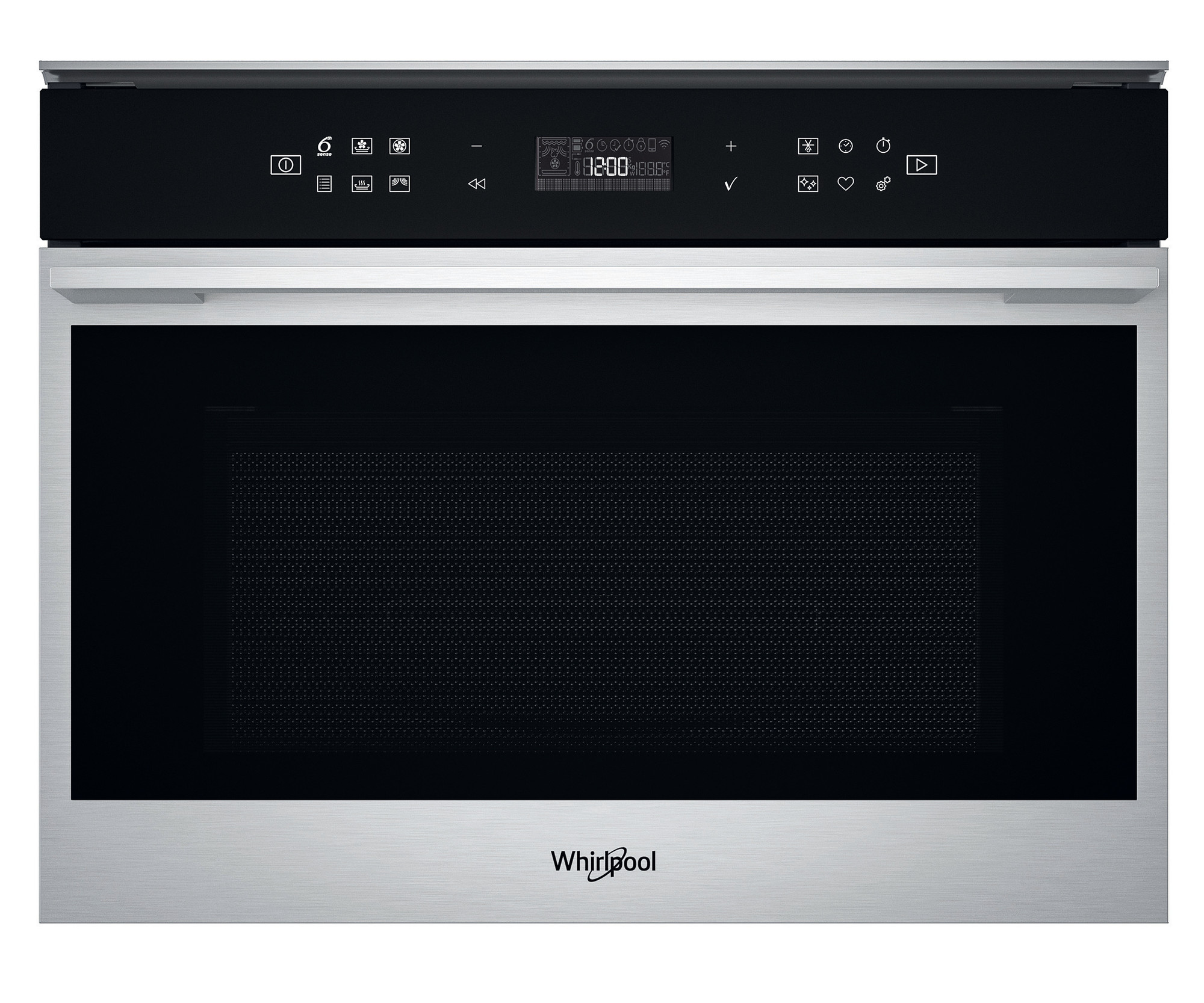 Whirlpool W7MW461UK Built in Microwave Oven Stainless Steel Fair